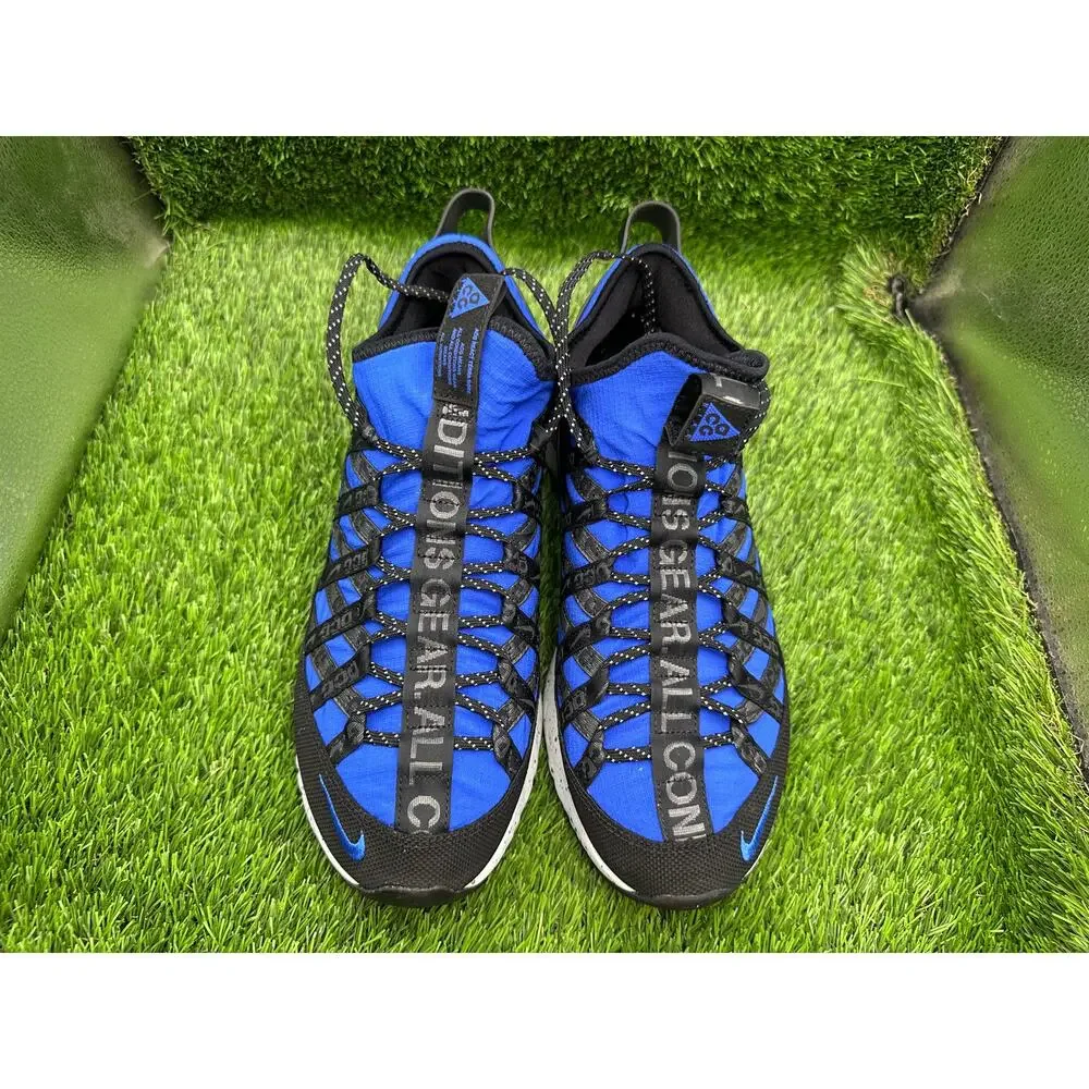Nike ACG React Terra Gobe BV6344-400 Athletic Sneaker Mens 10 Blue Ripstop Sport